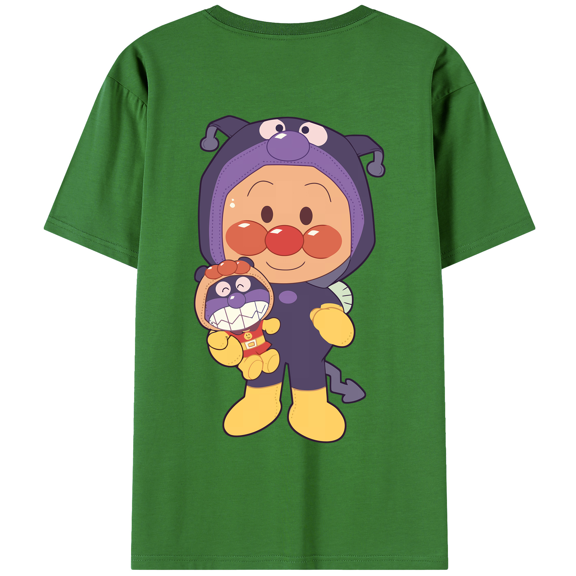 アンパンマン Anpanman レディース半袖Tシャツ(バックプリント)